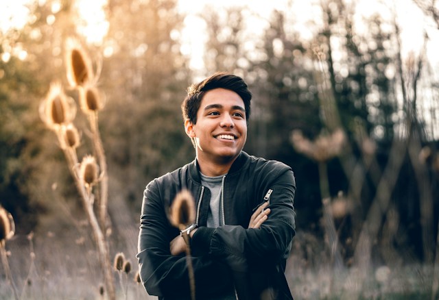 Smiling man